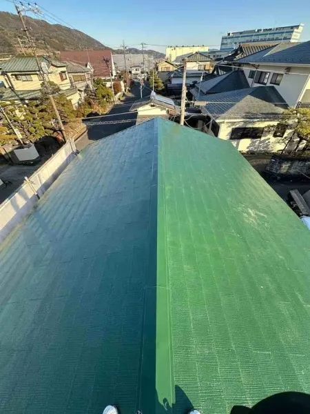 足柄上郡山北町Ａ様邸(ｱﾚｽﾀﾞｲﾅﾐｯｸﾙｰﾌ ｸﾞﾘｰﾝ)