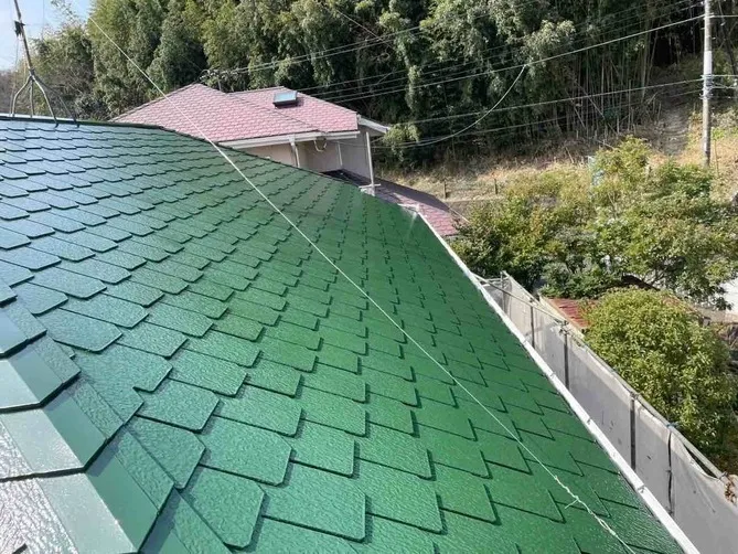 中郡大磯町Ｉ様邸(ｱﾚｽﾀﾞｲﾅﾐｯｸﾙｰﾌ ｸﾞﾘｰﾝ)