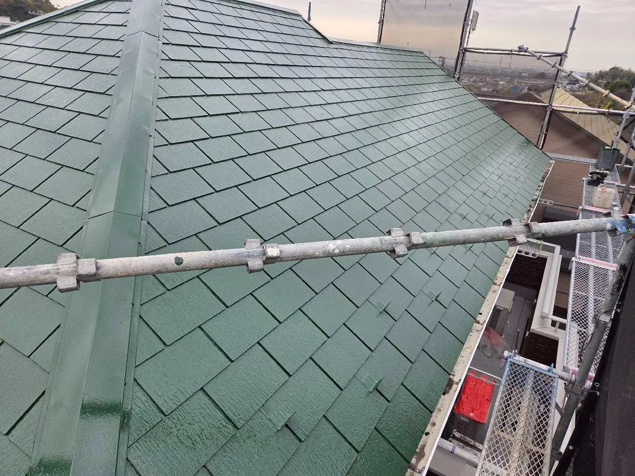 平塚市K様邸(アレスダイナミックルーフ グリーン)